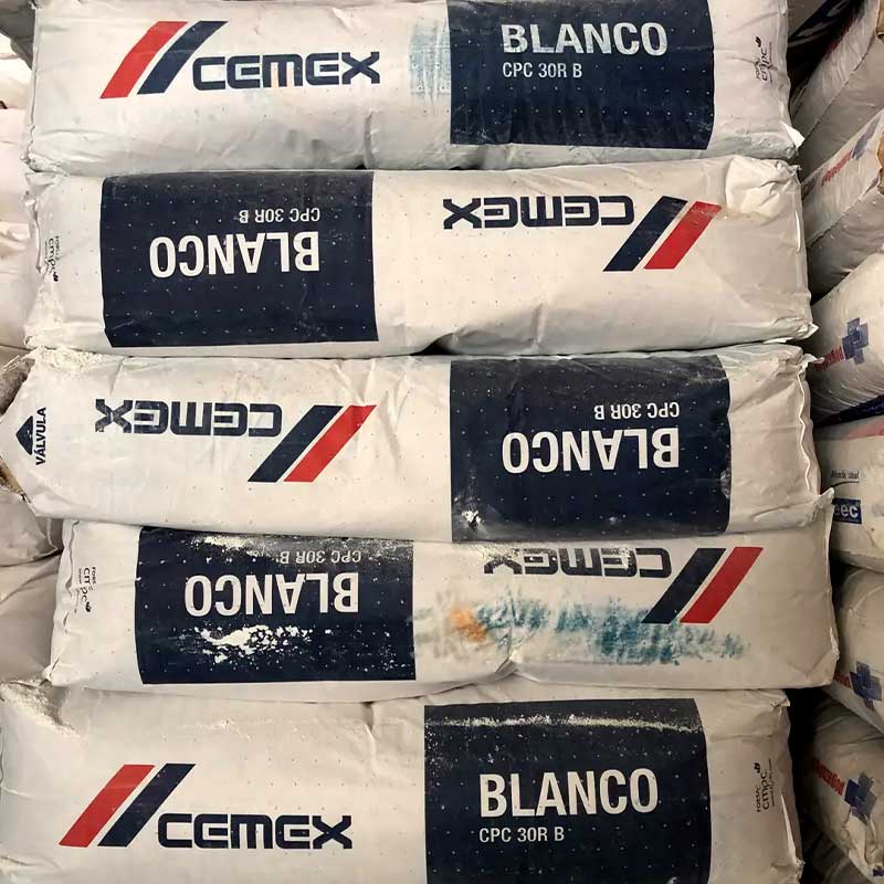 Cemex, Cemento Blanco Cpc30Rb 25 Kg, Saco